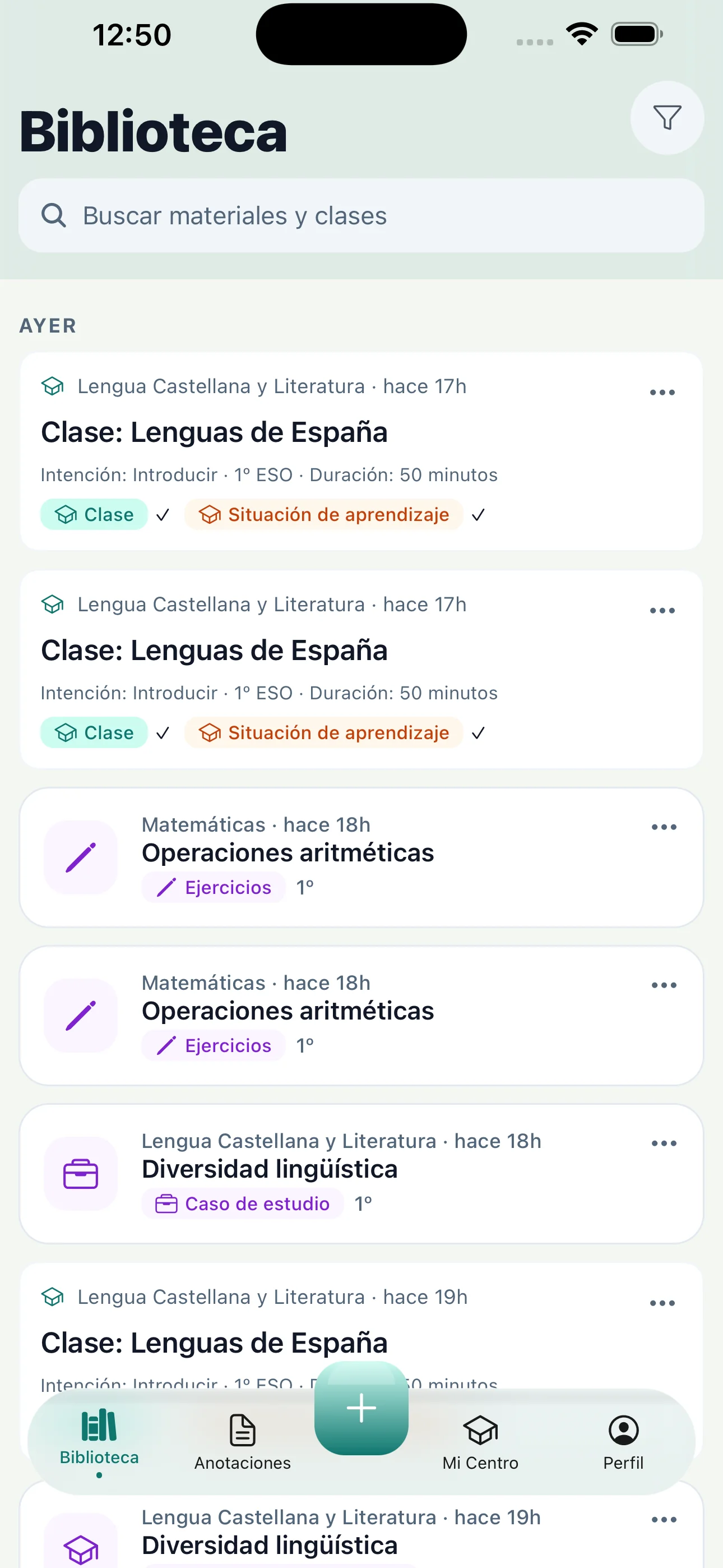 Biblioteca de packs